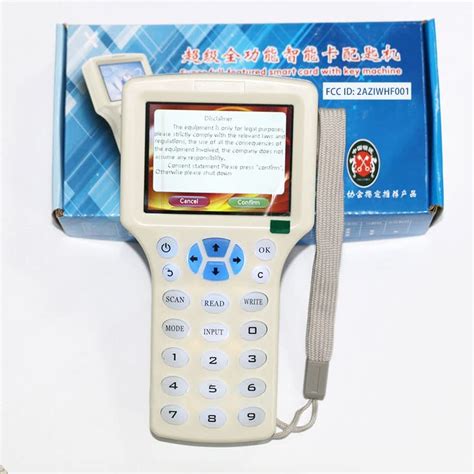 English 10 Frequency NFC RFID Reader Copier Writer Duplicator 